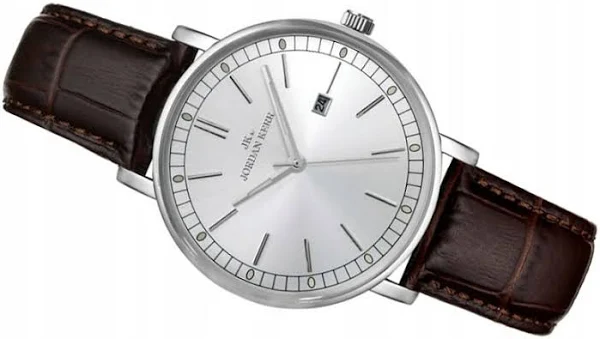 Damski Zegarek Jordan Kerr Skórzany Pasek Datownik