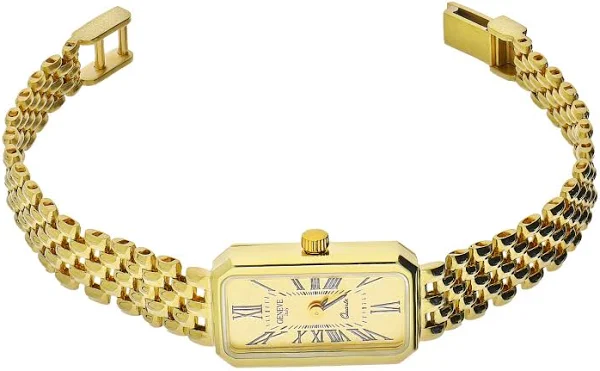 Zegarek złoty z prostokątną tarczą MI G398305-CAR próba 585