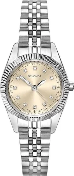 Zegarek Damski Sekonda 2829 CYRKONIE srebrny