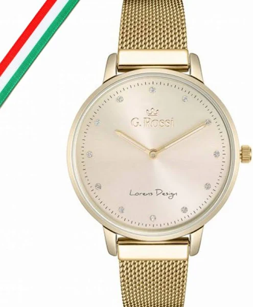 Elegancki damski zegarek z cyrkoniami i bransoletą