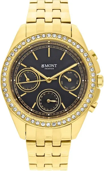 Zegarek damski z cyrkoniami DiMONT 1019.13M.BGGB