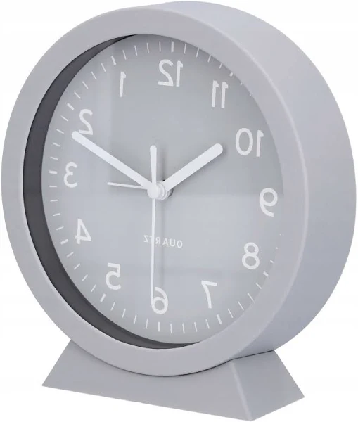 Budzik analogowy zegar stołowy klasyczny z alarmem na baterie