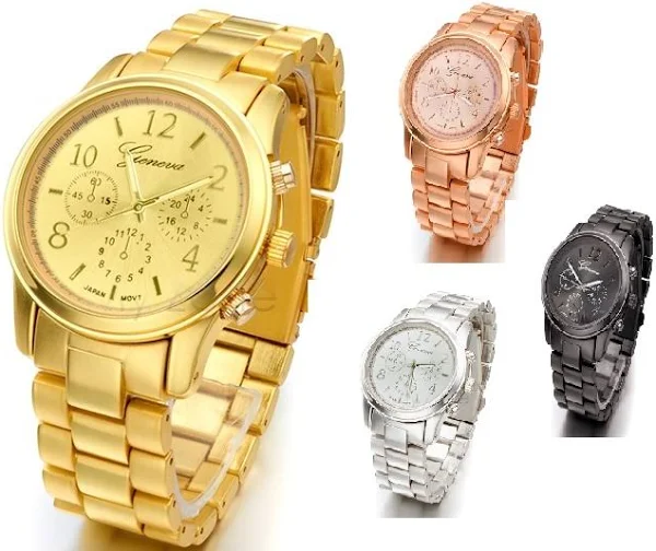 Damski zegarek geneva na bransolecie różne kolory